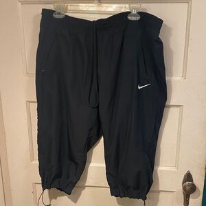Nike FITDRY Black Cropped Drawstring Joggers Size XL